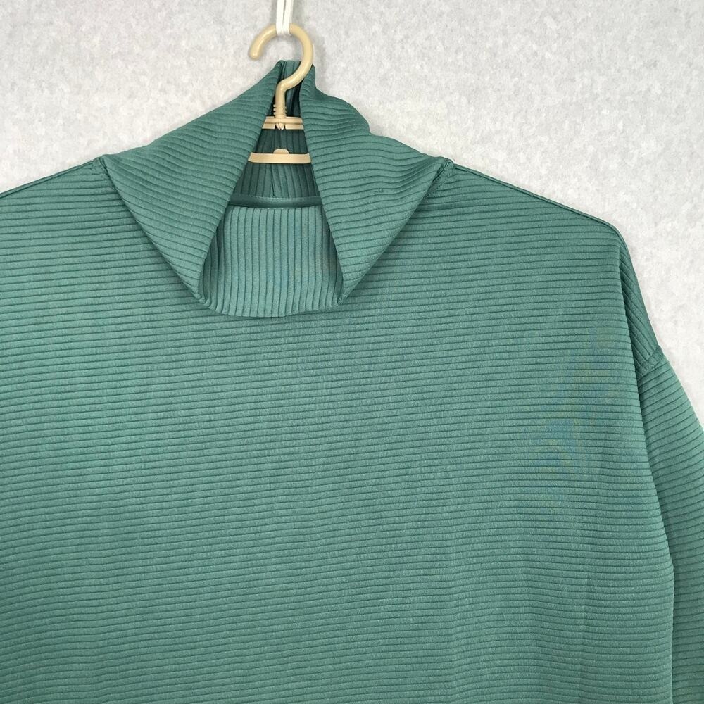 Danskin Ridge Cowl Pullover‎ Sweatshirt XL Ribbed Oversized Boxy Comfy Lounge - Picture 2 of 11